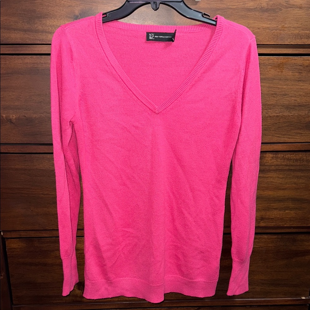 NEW YORK & COMPANY | Pink Cardigan Sweater